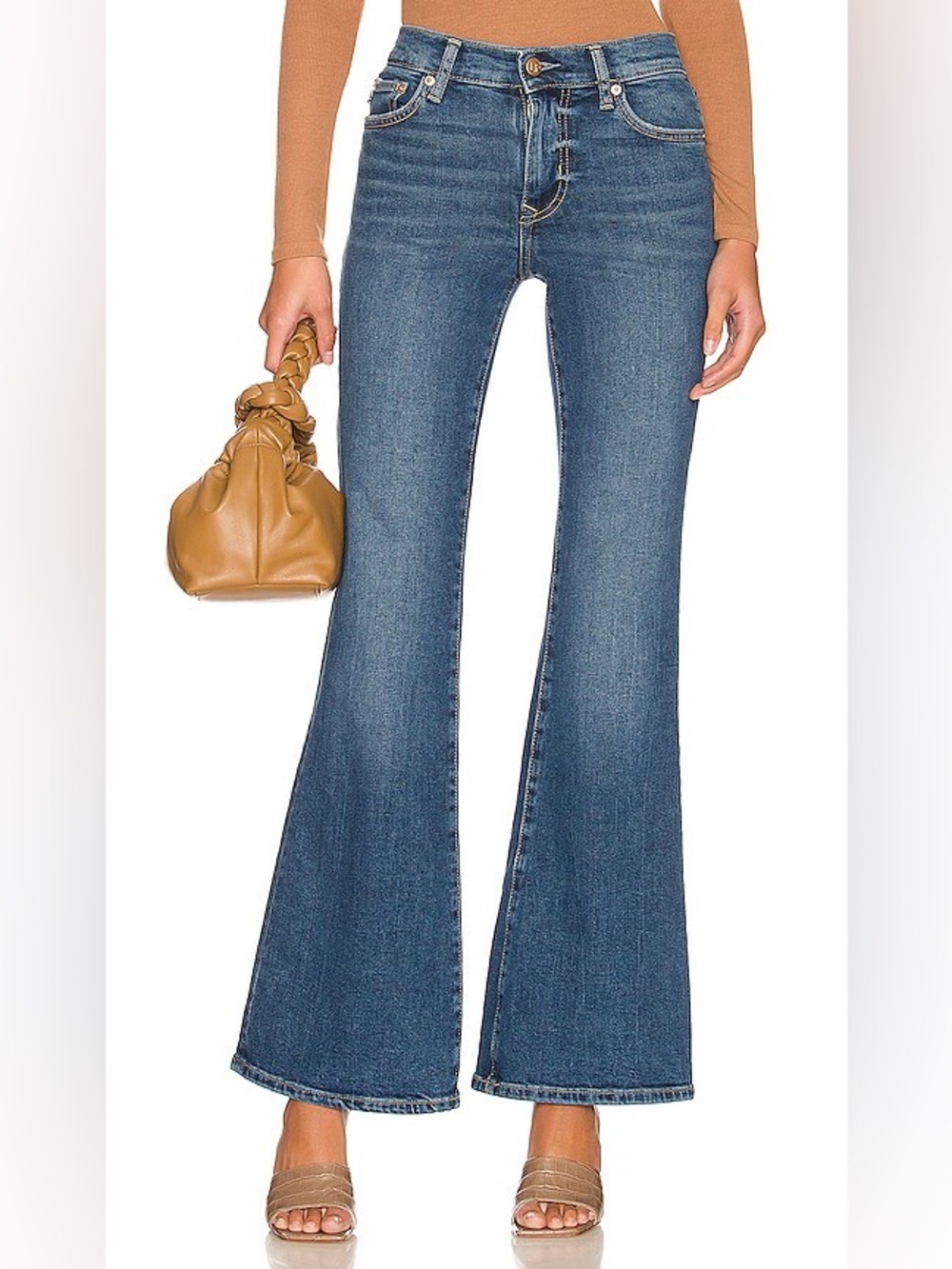 Lovers and Friends  Revolve Low Rise Flare in Verona Jeans Size 29